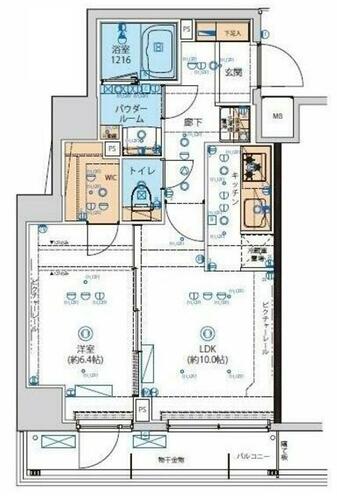 同じ建物の物件間取り写真 - ID:213103779597