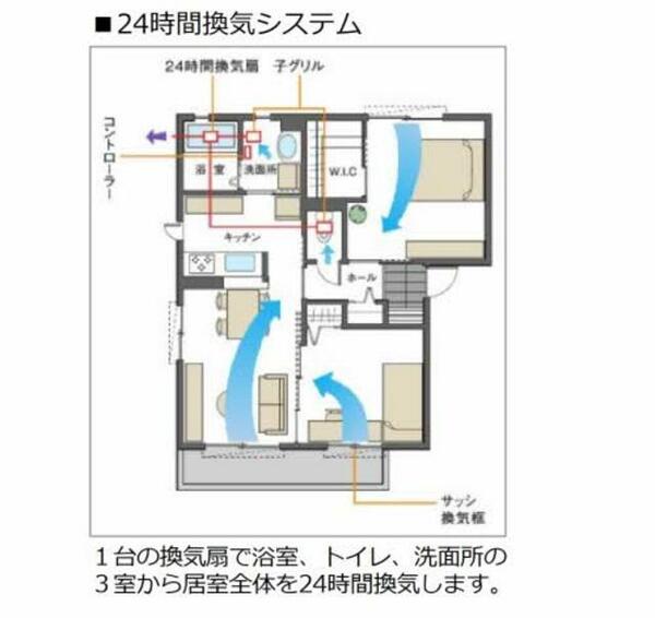 グランドシャーメゾン月出 A0101｜熊本県熊本市東区月出６丁目(賃貸マンション2LDK・1階・67.69㎡)の写真 その12