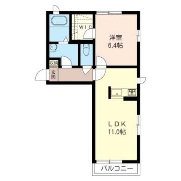 セブンラック 00201｜千葉県木更津市ほたる野４丁目(賃貸アパート1LDK・2階・42.00㎡)の写真 その2