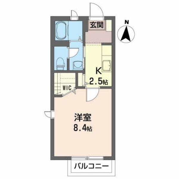 シャーメゾンＯ・Ｋ 103｜福島県いわき市明治団地(賃貸アパート1K・1階・28.00㎡)の写真 その2