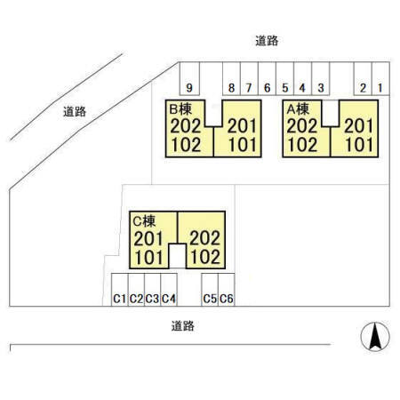 グランメール　Ｃ棟 202｜千葉県大網白里市みずほ台３丁目(賃貸アパート2LDK・2階・52.67㎡)の写真 その9