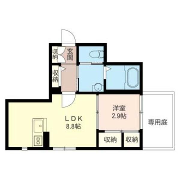 エテルノ 00101｜埼玉県川越市霞ケ関東１丁目(賃貸アパート1LDK・1階・32.33㎡)の写真 その2