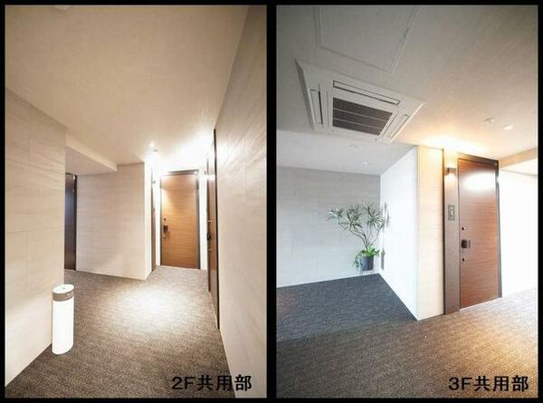 画像6:【２・３Ｆ共用部】共用部は高級感のある内廊下タイプを採用！