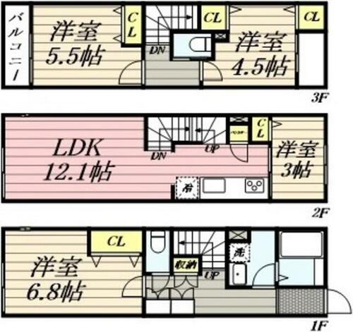 同じ建物の物件間取り写真 - ID:213103775960