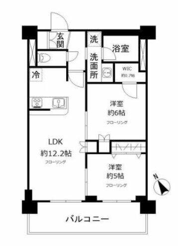 Ｎ－ｓｔａｇｅ　ＡｋａｂａｎｅＳｈｉｍｏ 603｜東京都北区志茂５丁目(賃貸マンション2LDK・5階・55.58㎡)の写真 その2