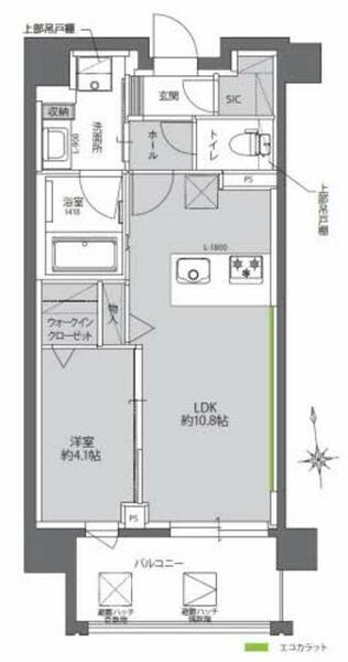 ウェルホームズ法円坂 0502｜大阪府大阪市中央区法円坂１丁目(賃貸マンション1LDK・5階・40.40㎡)の写真 その2