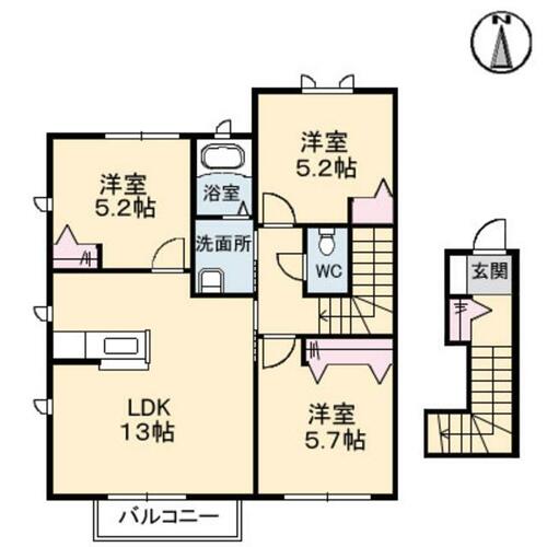 同じ建物の物件間取り写真 - ID:234023105937