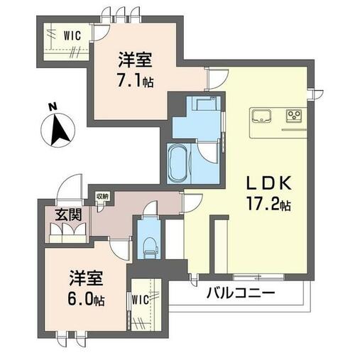 同じ建物の物件間取り写真 - ID:209005609116