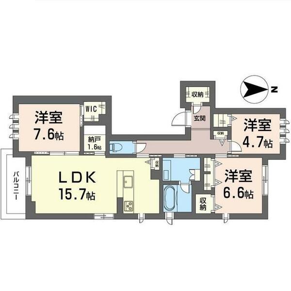 グラン　シャンテ 00202｜東京都世田谷区奥沢４丁目(賃貸マンション3SLDK・2階・87.32㎡)の写真 その2