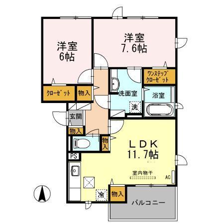 同じ建物の物件間取り写真 - ID:204004178084