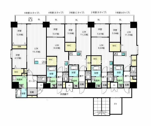 スマート大手町 903｜福岡県北九州市小倉北区原町１丁目(賃貸マンション1LDK・9階・37.27㎡)の写真 その3