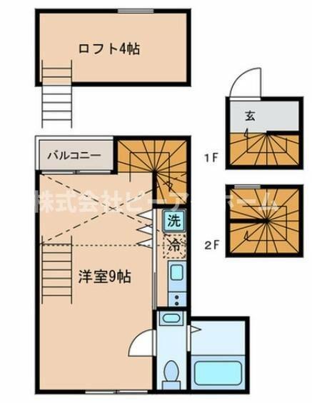 東京都新宿区矢来町(賃貸アパート1R・3階・30.65㎡)の写真 その2