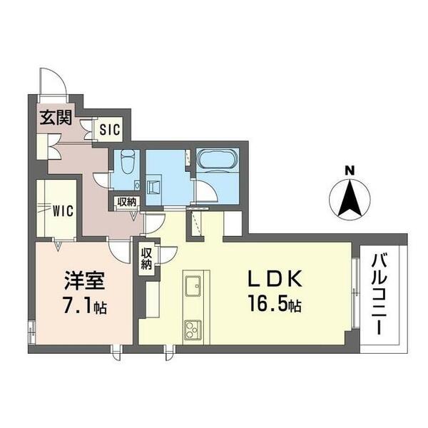 ククナ 00106｜埼玉県戸田市笹目１丁目(賃貸マンション1LDK・1階・60.62㎡)の写真 その2