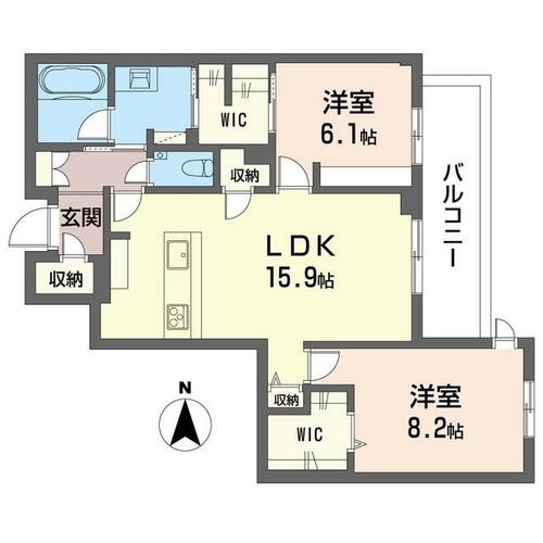 同じ建物の物件間取り写真 - ID:211046711748