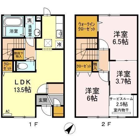 同じ建物の物件間取り写真 - ID:242001266342