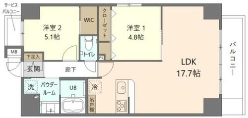 同じ建物の物件間取り写真 - ID:213106847077