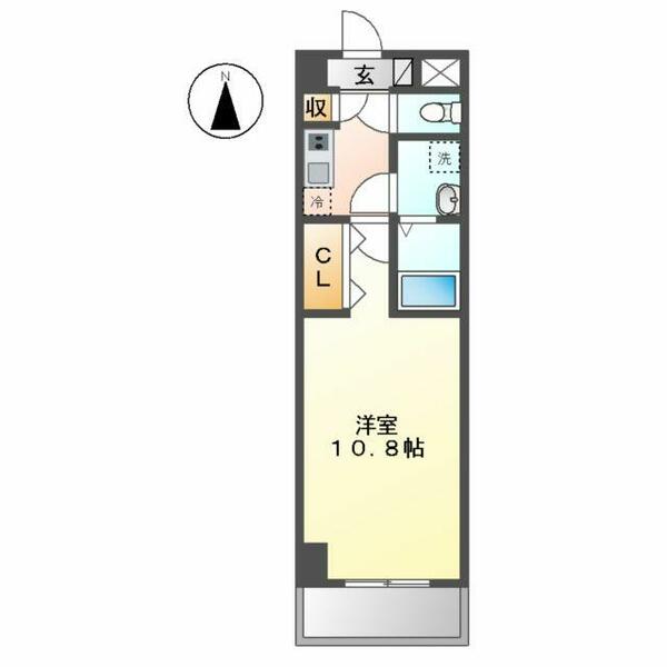 パークビラ瑞穂 403｜愛知県名古屋市瑞穂区内方町２丁目(賃貸マンション1K・4階・30.90㎡)の写真 その2