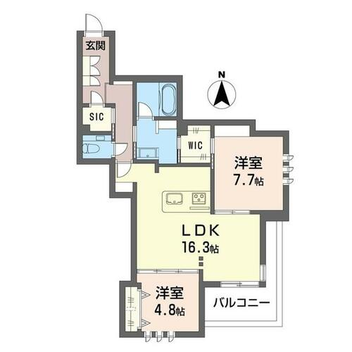 同じ建物の物件間取り写真 - ID:213102456106