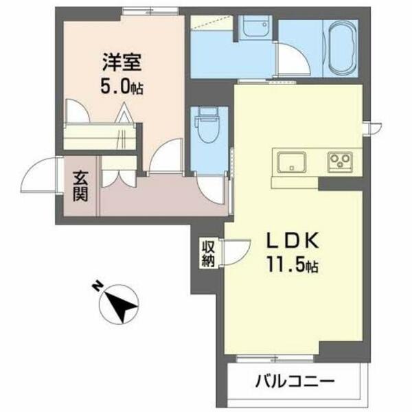 グリノワール御台境 101｜福島県いわき市内郷御台境町前田(賃貸マンション1LDK・1階・41.99㎡)の写真 その2