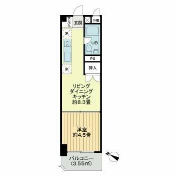 同じ建物の物件間取り写真 - ID:213102505344