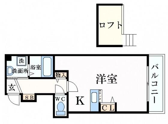 広島県広島市中区富士見町(賃貸マンション1R・7階・27.07㎡)の写真 その2