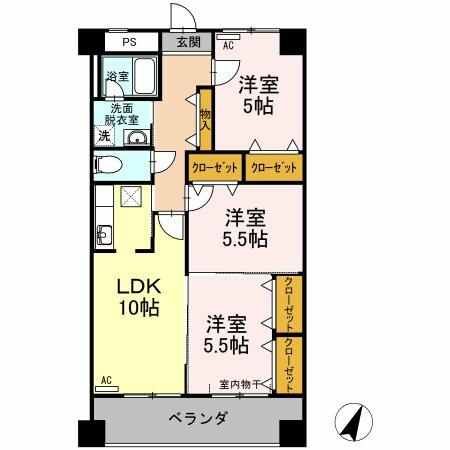 同じ建物の物件間取り写真 - ID:223031739369