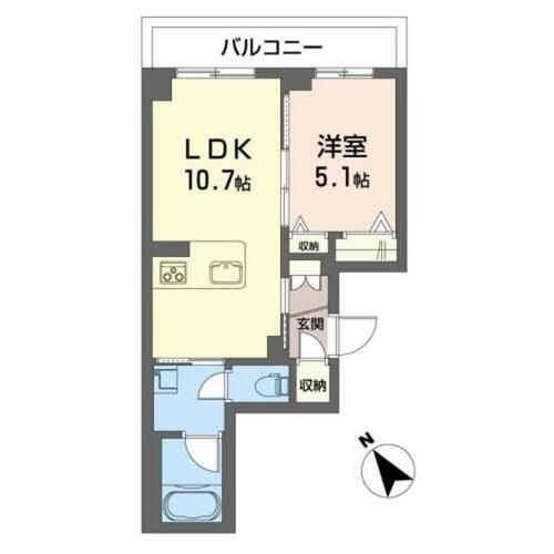 同じ建物の物件間取り写真 - ID:206001962653