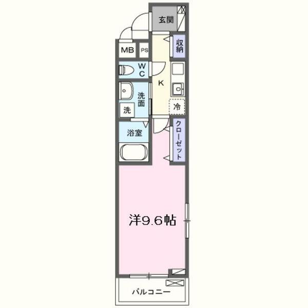 メゾン　リアリⅡ｜奈良県香芝市今泉(賃貸アパート1K・3階・31.21㎡)の写真 その2