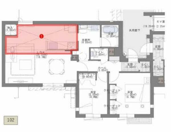 Ｃｈａｔｅａｕ　Ｄｅ　Ｌｕｘｅ　Ｙｕｓｅｎ A0102｜福岡県福岡市城南区友泉亭(賃貸マンション2LDK・1階・68.75㎡)の写真 その13