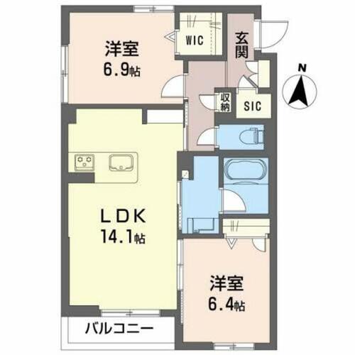 同じ建物の物件間取り写真 - ID:222016592646