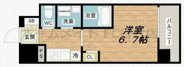 エスリード梅田グレイス｜大阪府大阪市北区中津６丁目(賃貸マンション1K・3階・22.94㎡)の写真 その2