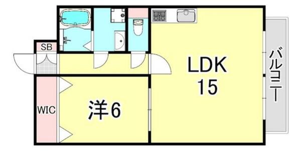イマキタハイツ１８｜兵庫県尼崎市額田町(賃貸マンション1LDK・2階・48.60㎡)の写真 その2