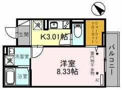 埼玉県さいたま市緑区美園３丁目（賃貸アパート1K・2階・29.64㎡） その2