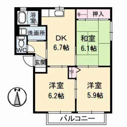 同じ建物の物件間取り写真 - ID:236002851540