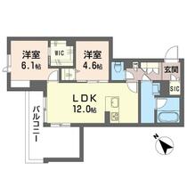 グレースキングダム 00103 ｜ 千葉県流山市おおたかの森西２丁目（賃貸マンション2LDK・1階・58.83㎡） その2