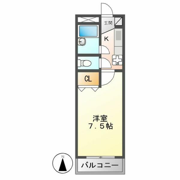 大野ハイツ 102｜岐阜県関市平賀町６丁目(賃貸マンション1K・1階・22.30㎡)の写真 その2