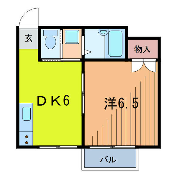 ロゼットハウス｜東京都葛飾区小菅１丁目(賃貸アパート1DK・2階・28.09㎡)の写真 その2