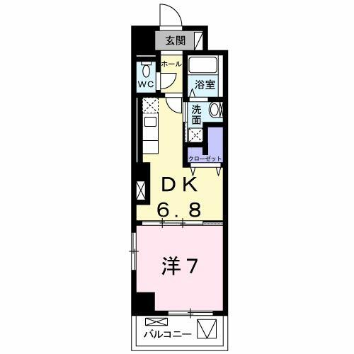 埼玉県三郷市三郷１丁目(賃貸マンション1DK・4階・35.58㎡)の写真 その2