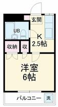 埼玉県草加市北谷２丁目（賃貸マンション1K・3階・18.10㎡） その2