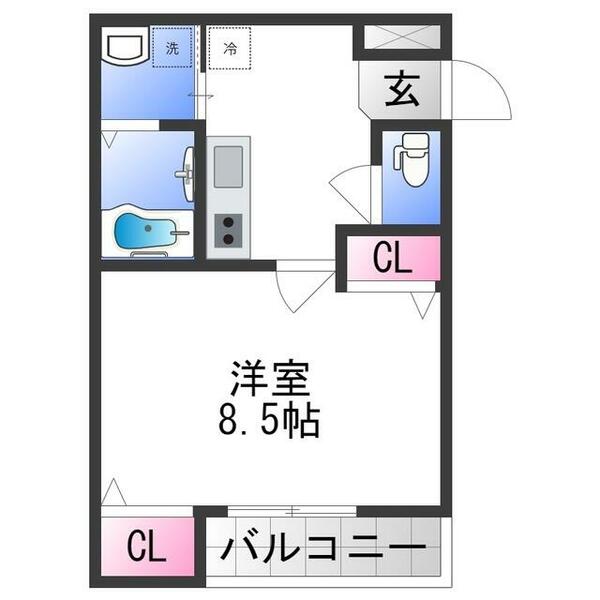 フジパレス高井田Ⅲ番館｜大阪府東大阪市森河内東１丁目(賃貸アパート1K・1階・29.36㎡)の写真 その2