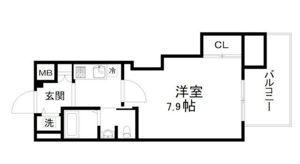 アクアプレイス京都洛南ＩＩ｜京都府京都市南区吉祥院九条町(賃貸マンション1K・5階・24.66㎡)の写真 その2