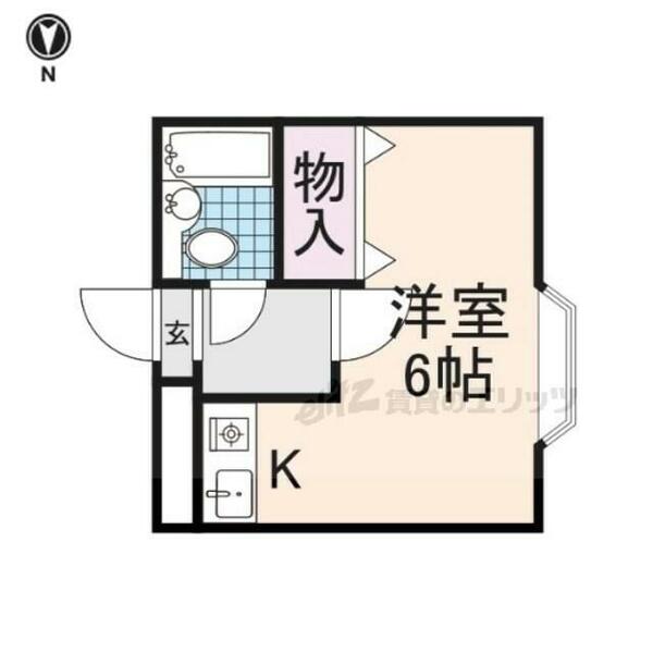 ポストマンション 102｜奈良県橿原市西池尻町(賃貸アパート1R・1階・17.00㎡)の写真 その2