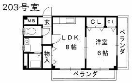 エムケイハイツ 203 ｜ 愛知県名古屋市中川区荒子２丁目（賃貸マンション1DK・2階・39.60㎡） その2