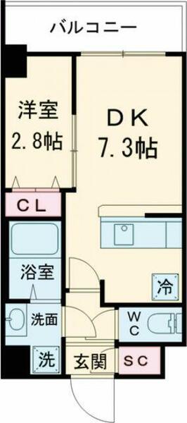 東京都葛飾区立石８丁目(賃貸マンション1DK・5階・25.45㎡)の写真 その2