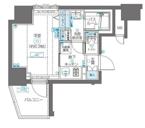 同じ建物の物件間取り写真 - ID:214056066587