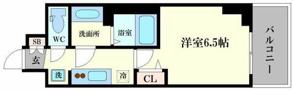 Ｃｉｔｙ　Ｌｕｘ　Ｎａｍｂａ　Ｓｏｕｔｈ（ラグゼナなんば南）｜大阪府大阪市浪速区日本橋東３丁目(賃貸マンション1K・10階・22.93㎡)の写真 その2