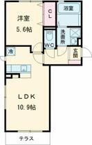 メゾン・フィエールⅡ 301 ｜ 茨城県取手市戸頭（賃貸アパート1LDK・3階・41.06㎡） その2