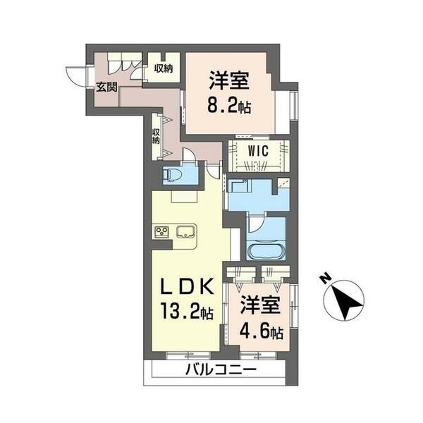 ドメイン２４ 00201｜千葉県流山市おおたかの森西２丁目(賃貸マンション2LDK・2階・72.14㎡)の写真 その2