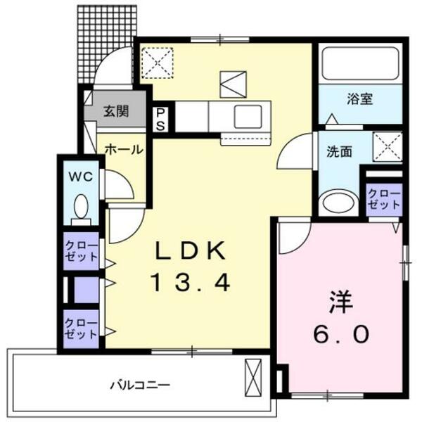 Ｎ－Ｖｉｌｌａｇｅ　しくい｜大阪府八尾市東山本町８丁目(賃貸アパート1LDK・1階・46.12㎡)の写真 その2