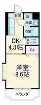 静岡県沼津市大岡（賃貸マンション1DK・2階・30.35㎡） その2